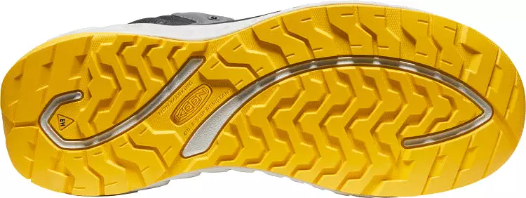 'Keen Utility' Men's Arvada EH Mid Sneaker Carbon-Fiber Toe - Black / KEEN Yellow