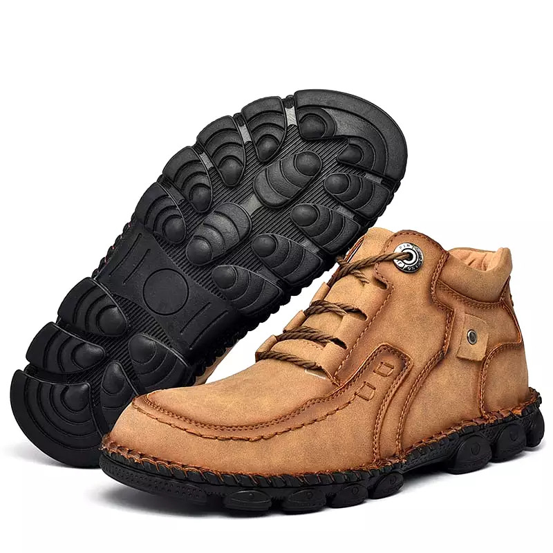 Leather Boots Men Snow Boots Super Comfort Winter Shoes Men Ankle Boots Men Shoes Winter