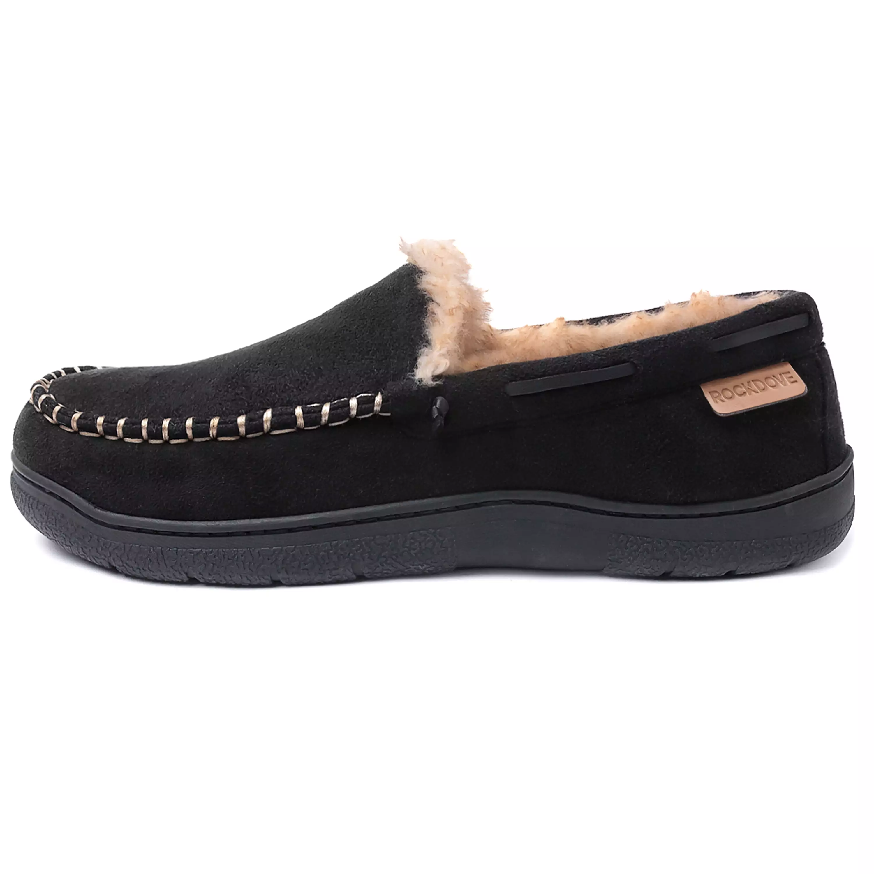 Men's Carter Wool Lined Microsuede Moc Slipper