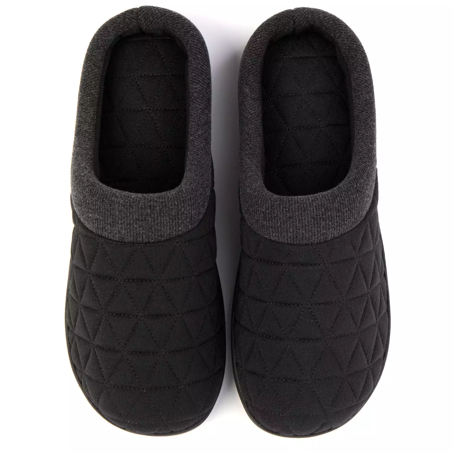 Men's Diamond Stitch Memory Foam Clog Slipper