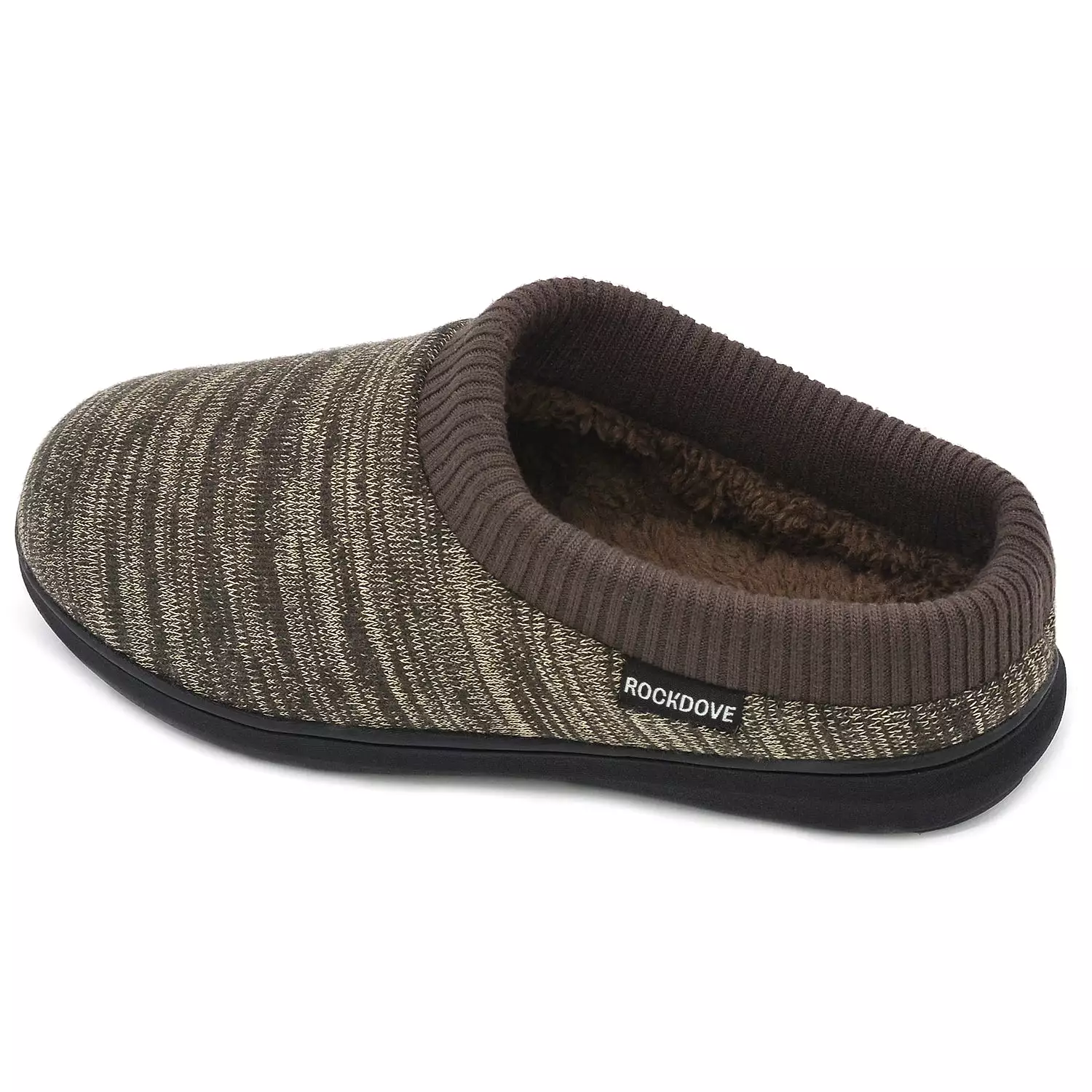 Men's Faux Fur Lined Hoodback Slipper