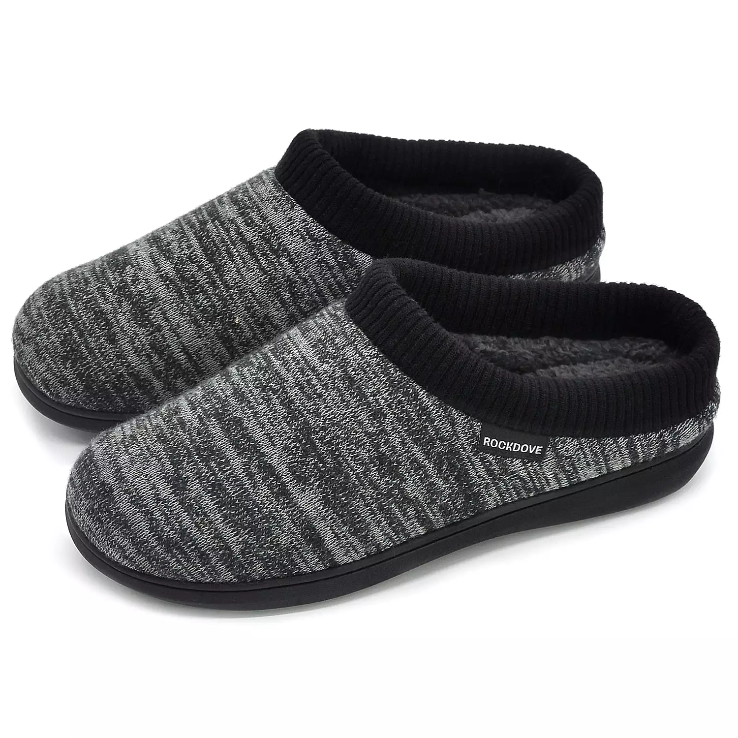 Men's Faux Fur Lined Hoodback Slipper