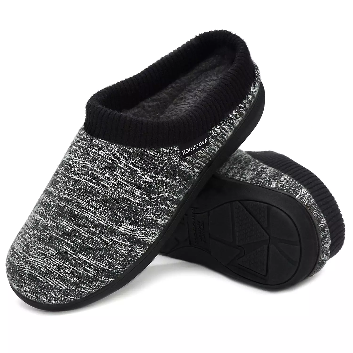 Men's Faux Fur Lined Hoodback Slipper