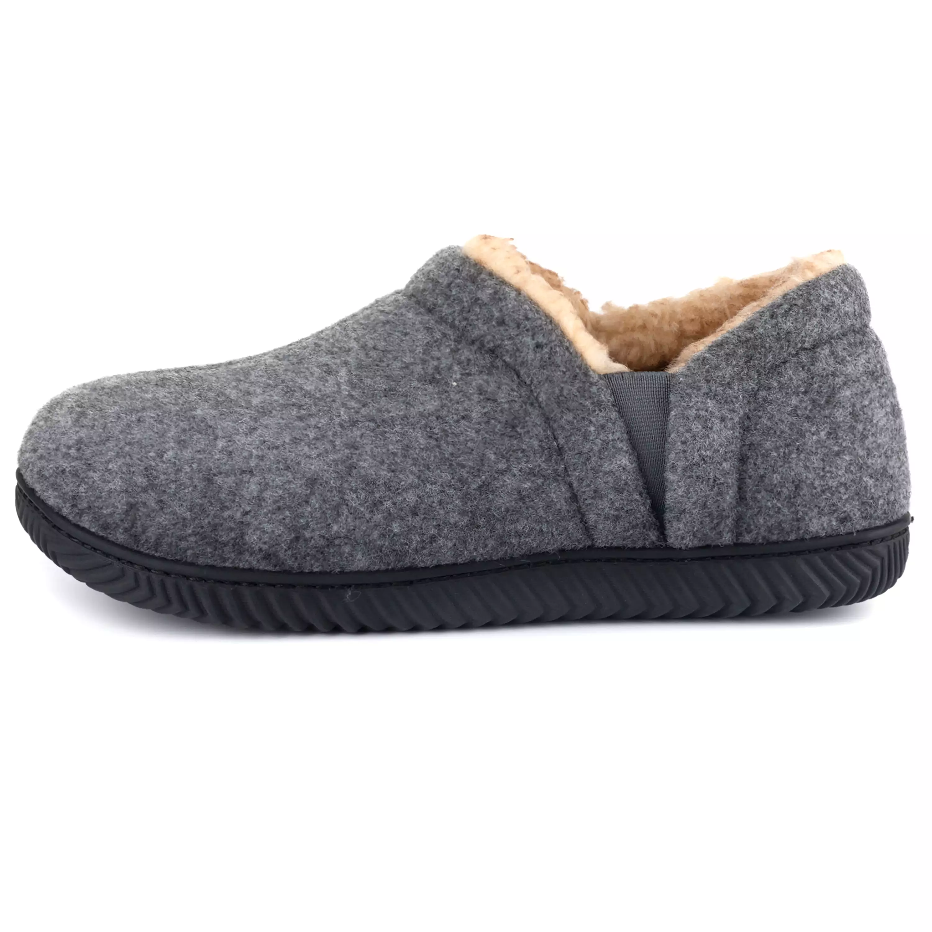 Men's Timothy Elastic Side Faux Wool Slipper