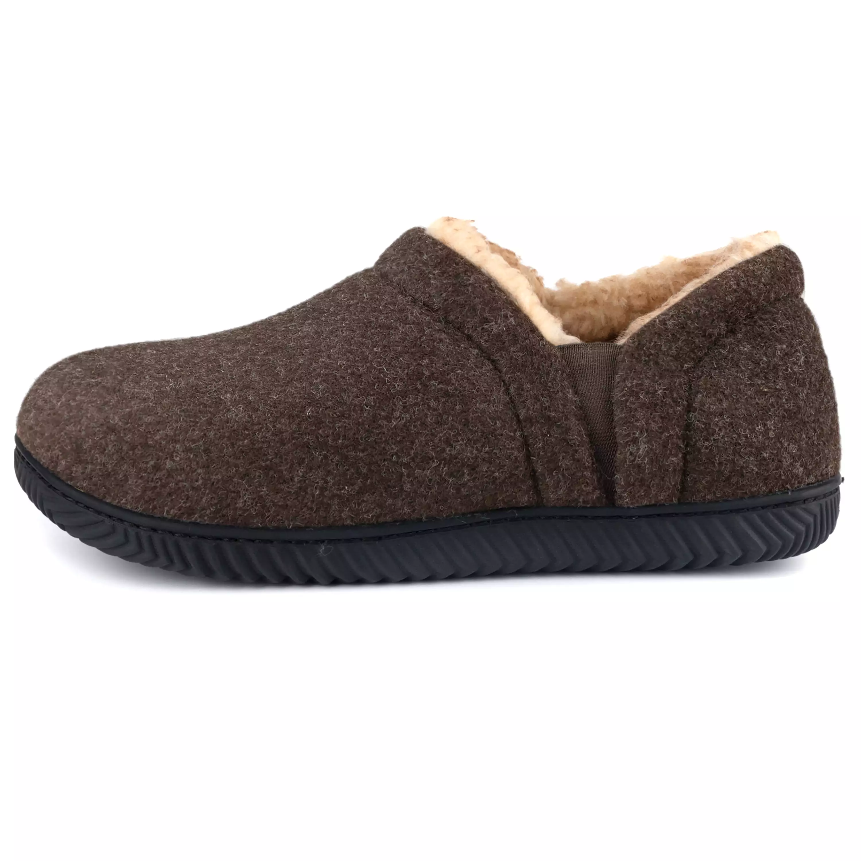 Men's Timothy Elastic Side Faux Wool Slipper