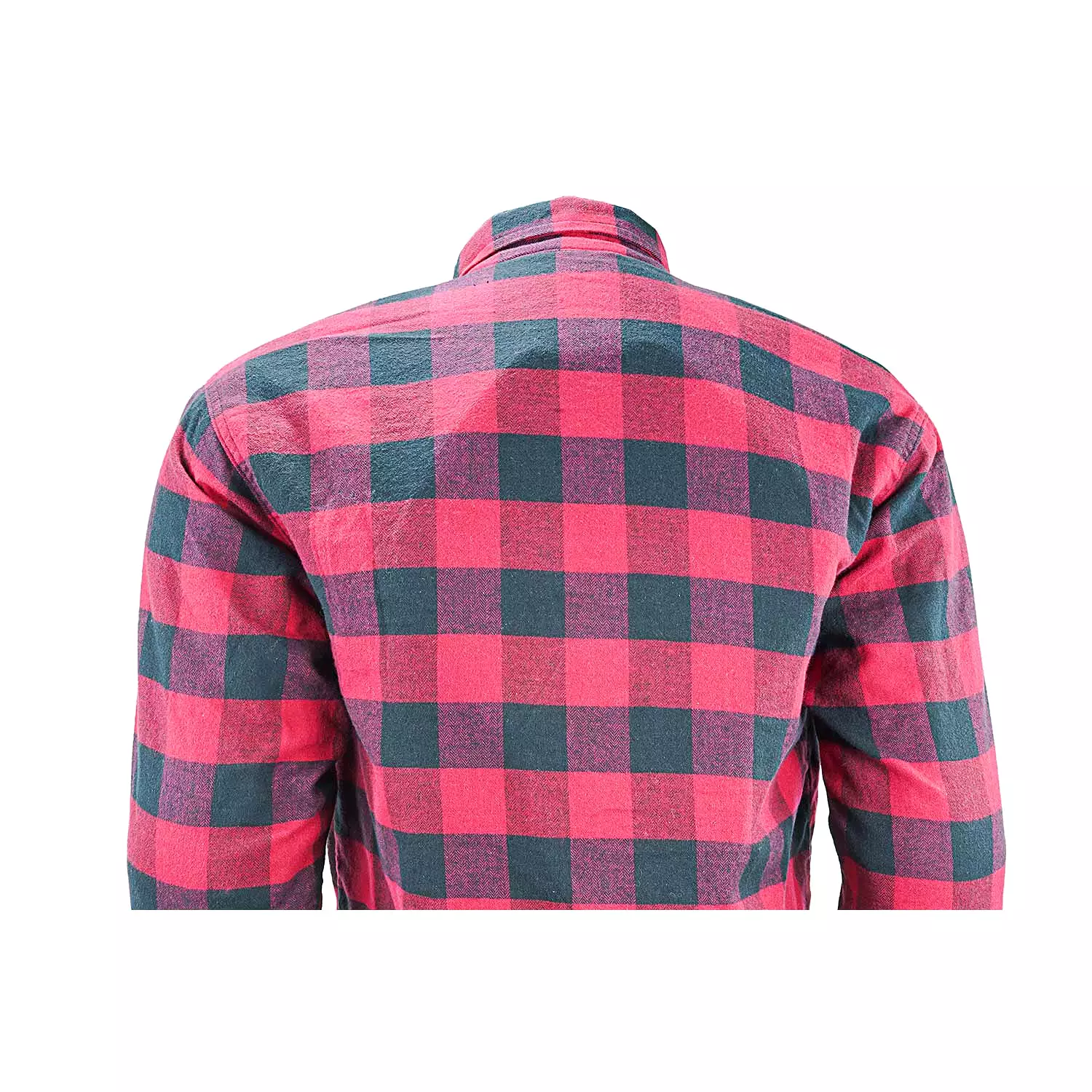 MOTORCYCLE RIDING FLANNEL SHIRT REINFORCED WITH KEVLAR – RED