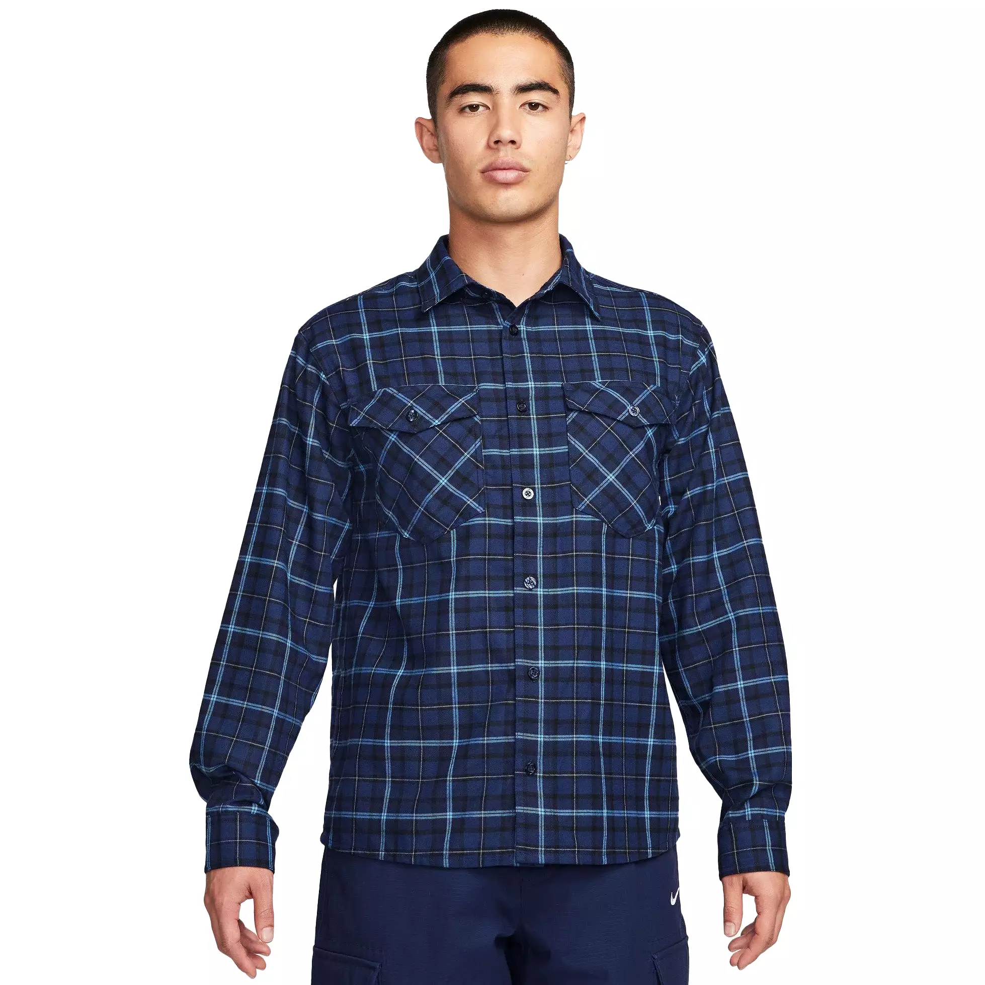 Nike SB Flannel Shirt Midnight Navy