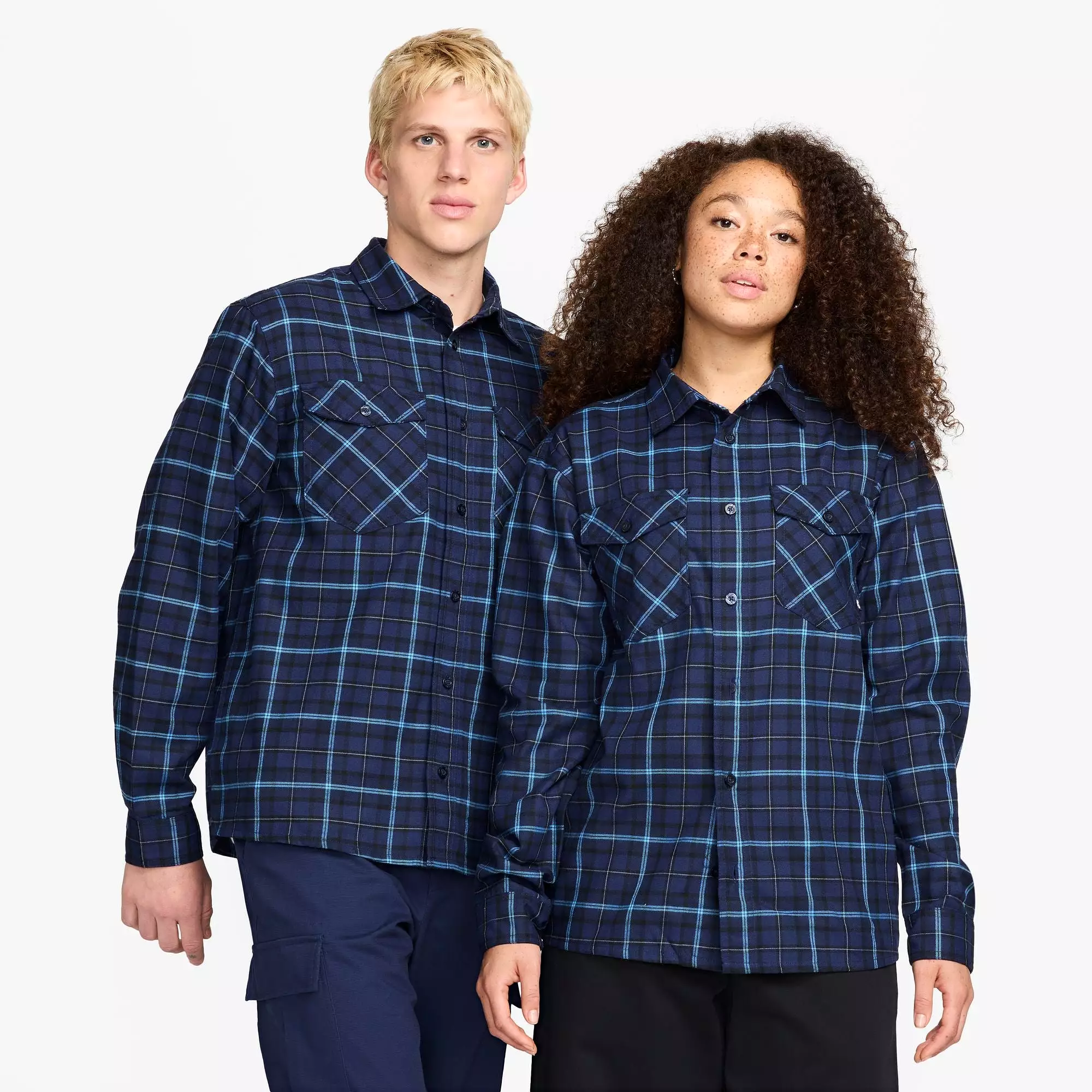 Nike SB Flannel Shirt Midnight Navy