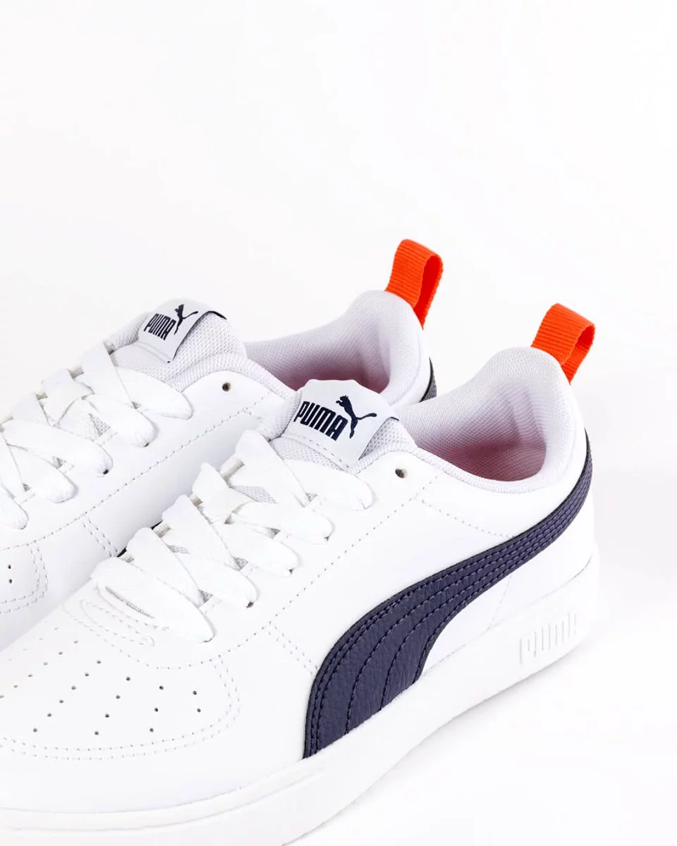 PUMA KIDS RICKIE WHITE/NAVY SHOES