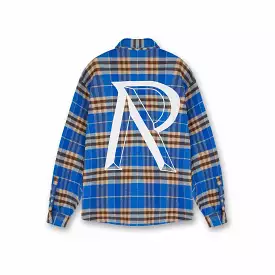 Represent Heavyweight Initial Cobalt Flannel Shirt