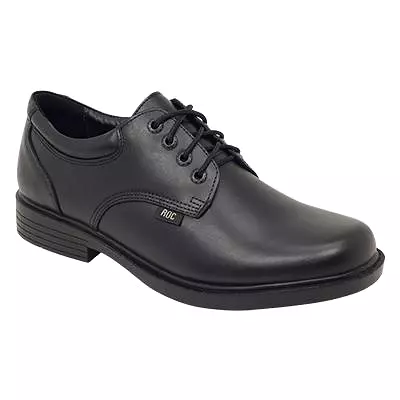 ROC MEN'S SENIOR REPORT LEATHER TRIPLE BLACK SCHOOL SHOE