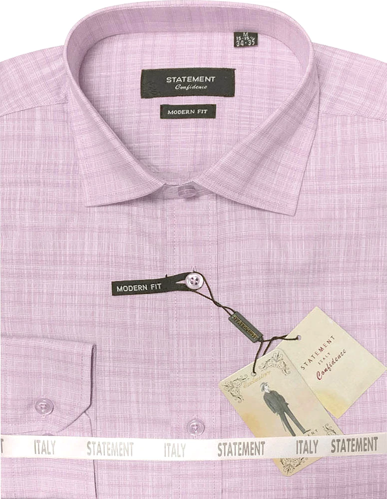 STATEMENT CLOTHING | COTTON SELF TEXTURED DRESS SHIRT DS-102-PINK