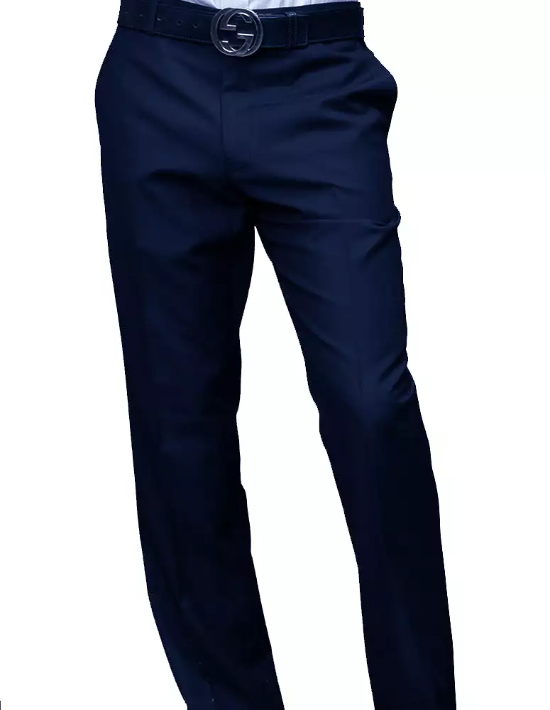 STATEMENT CLOTHING | MODERN FIT SOLID COLOR PANTS PA-200B-SAPPHIRE