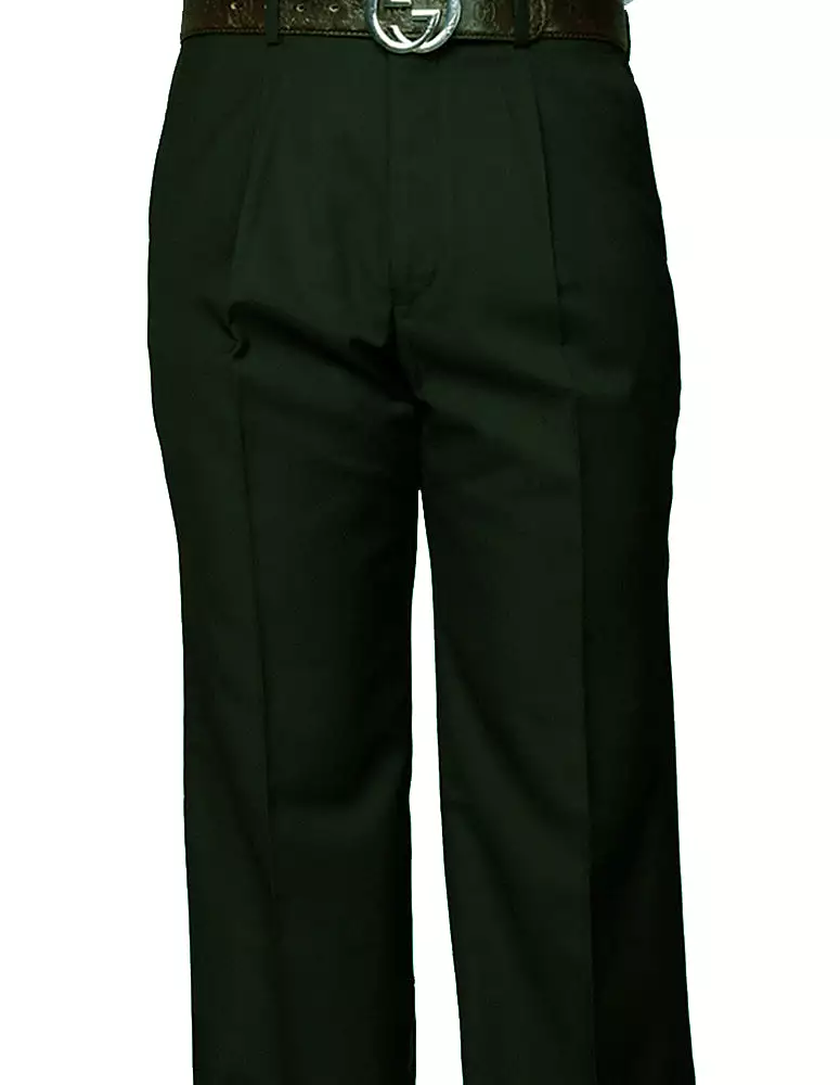 STATEMENT CLOTHING | REGULAR FIT PLEATED PANTS PA-200A-HUNTER