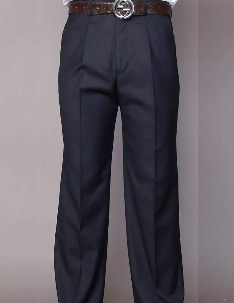 STATEMENT CLOTHING | REGULAR FIT PLEATED PANTS PA-200A-NAVY