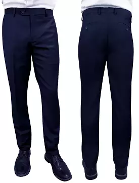 STATEMENT CLOTHING | SLIM FIT PANTS PL-100-NAVY