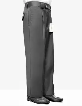 STATEMENT CLOTHING | SOLID COLOR WIDE LEG PANTS WP-100-CHARCOAL