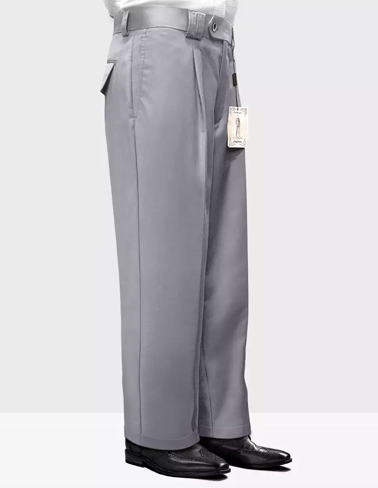 STATEMENT CLOTHING | SOLID COLOR WIDE LEG PANTS WP-100-GREY