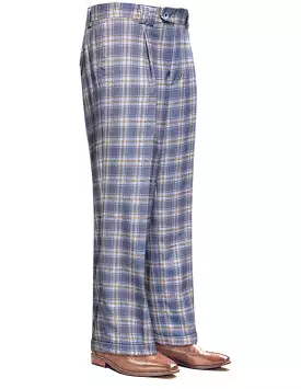 STATEMENT CLOTHING | WIDE LEG PLAID PANTS WP-102-GREY