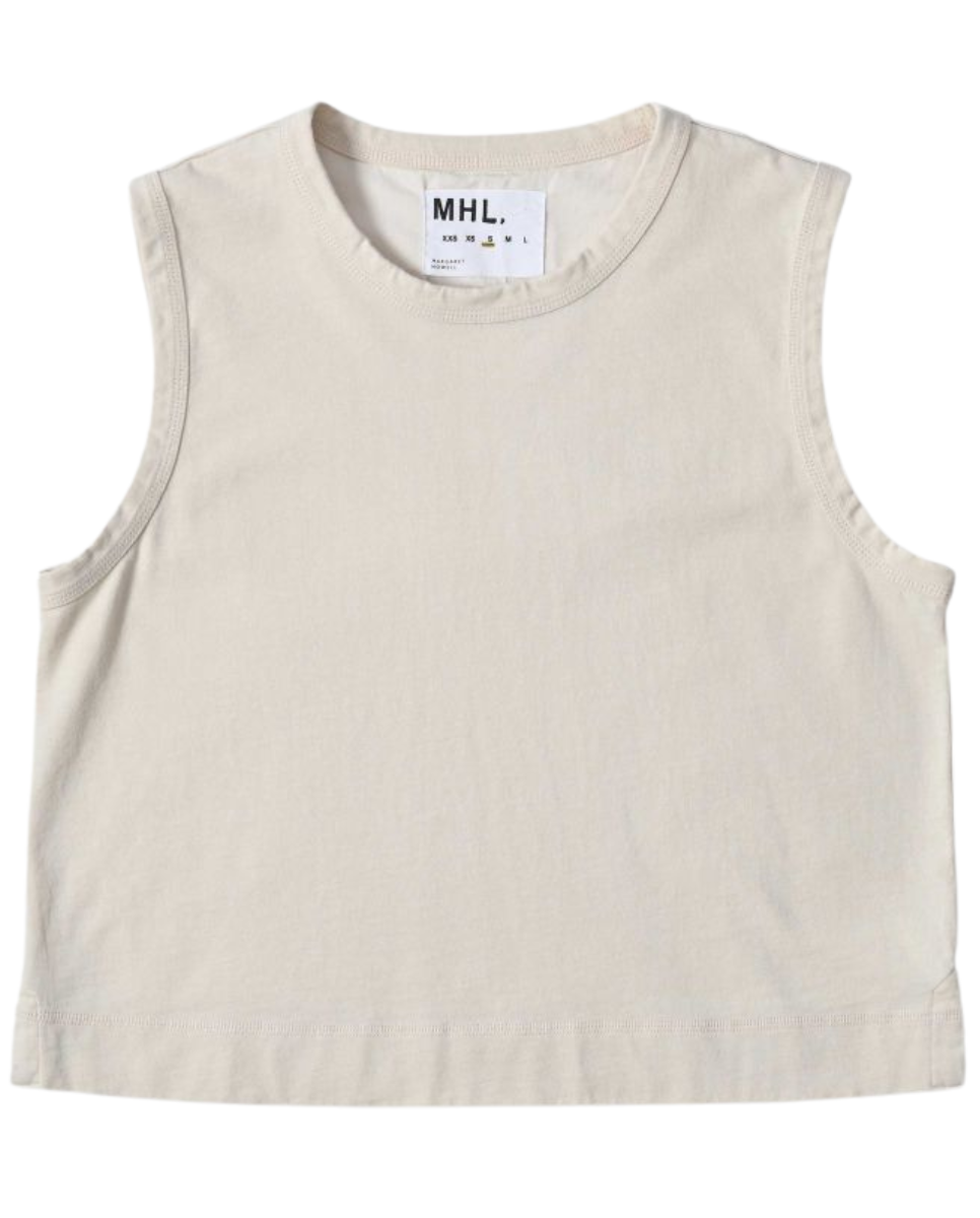 Tank Top Matte Jersey Off White