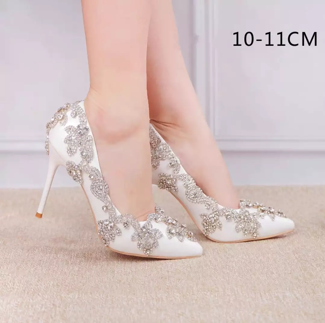 The Grecie Wedding Bridal Crystal Heels