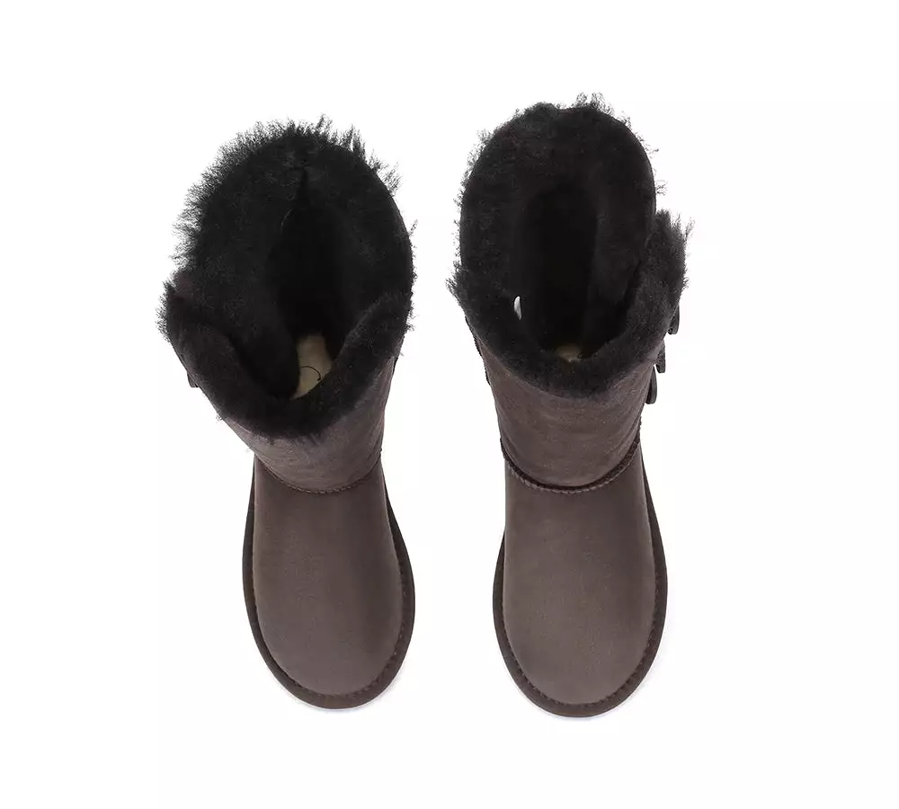 UGG Australian Shepherd Australian Premium Double Face Sheepskin Tall Triple Button Water Resistant Boots