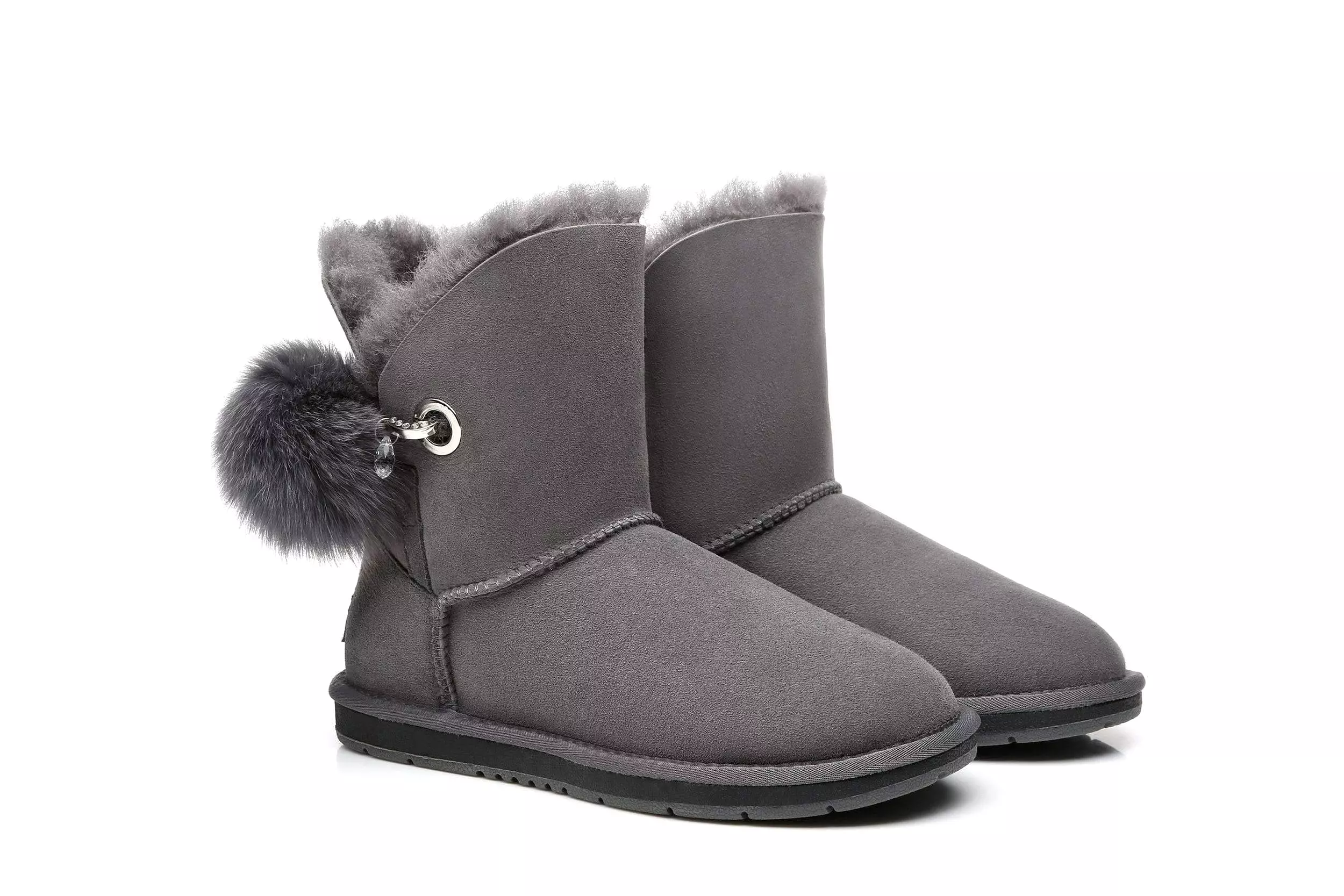 UGG Australian Shepherd Blakely Ladies Short Pom Pom Boots