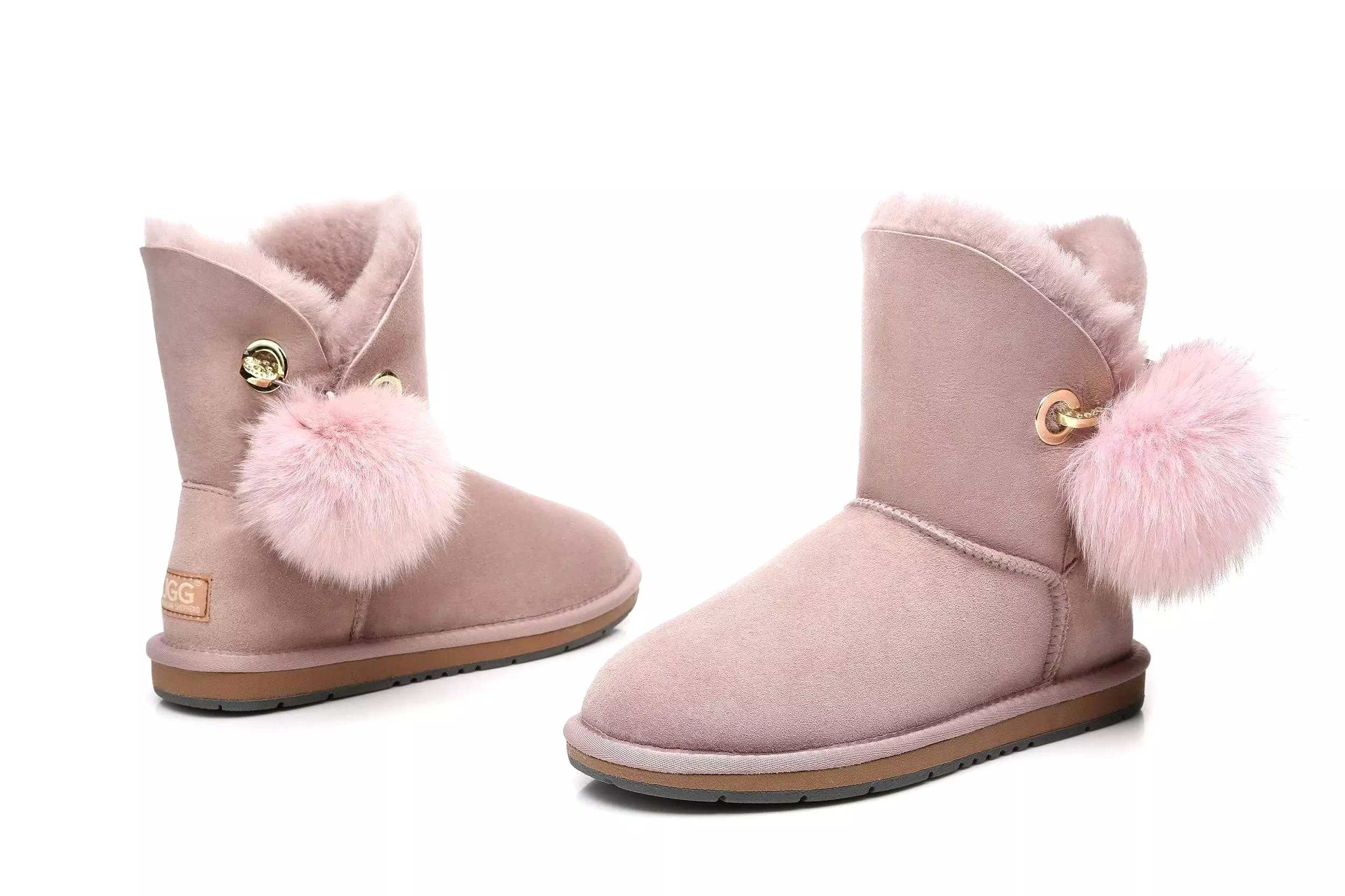 UGG Australian Shepherd Blakely Ladies Short Pom Pom Boots