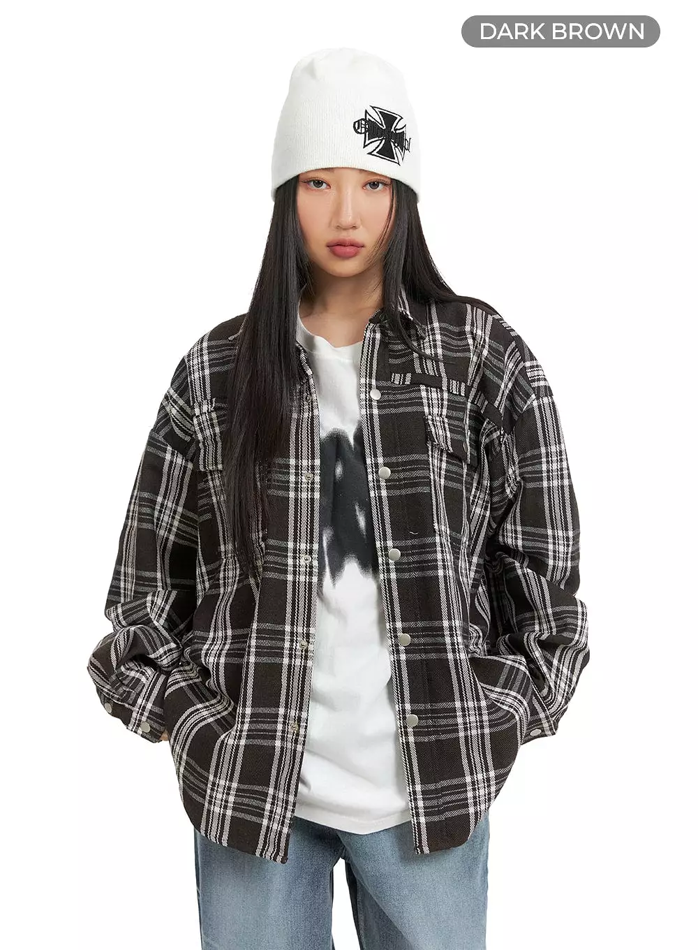 Unisex Plaid Flannel Shirt CM418