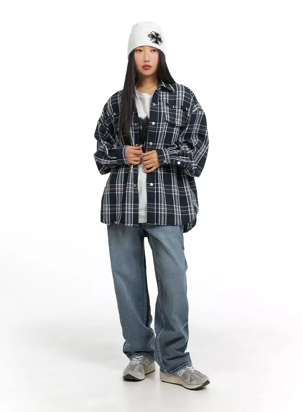 Unisex Plaid Flannel Shirt CM418