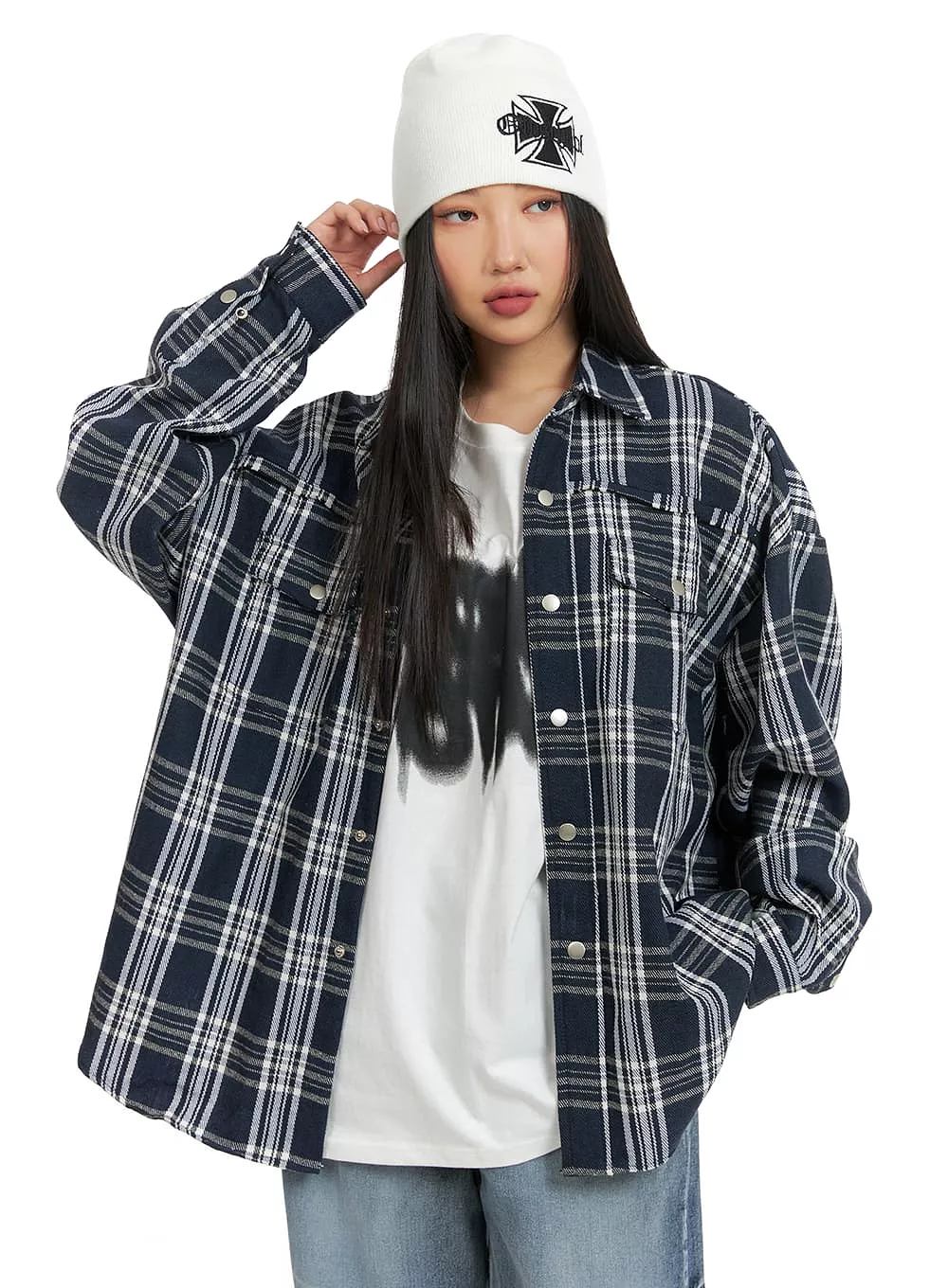 Unisex Plaid Flannel Shirt CM418