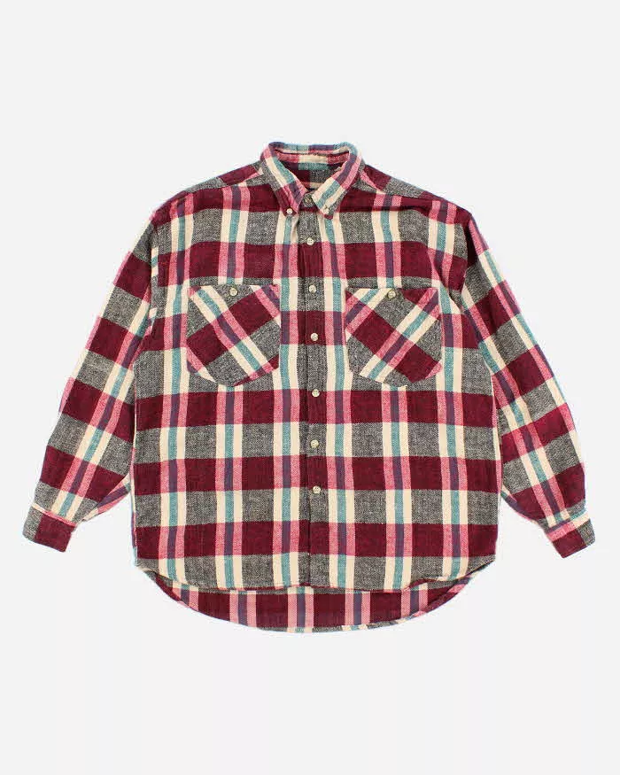 Vintage 90s Revenge Shirtmakers Flannel Shirt - M