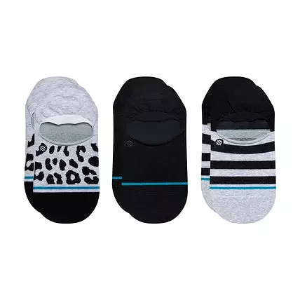 W Stance Life Leopard No Show Socks 3 Pack