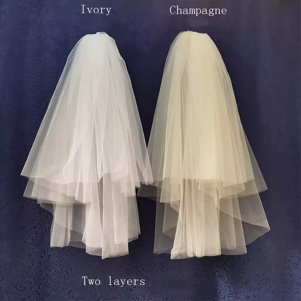 Wedding Bridal Veil (Champagne)