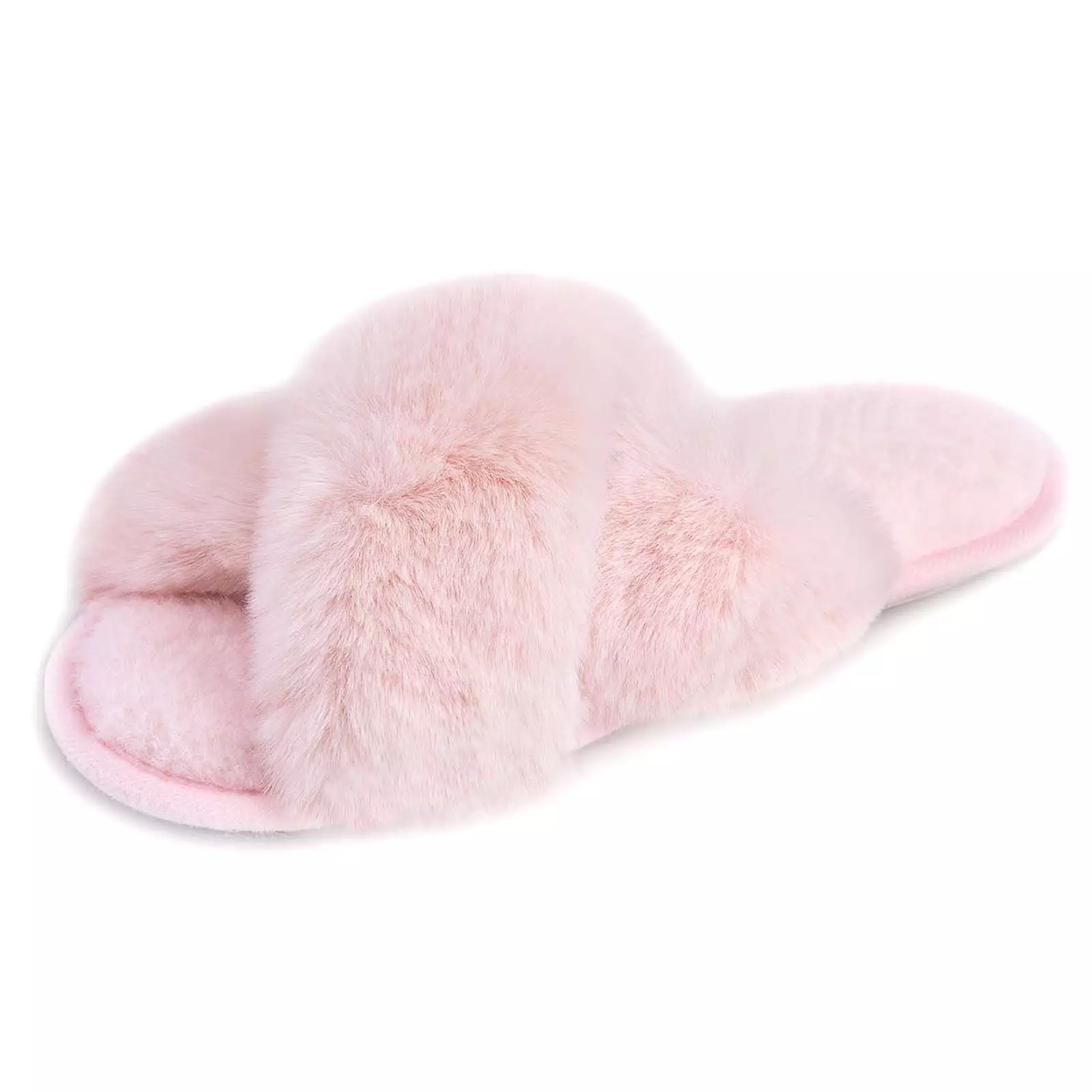 Women's Adeline Cross-Band Faux Fur Slipper