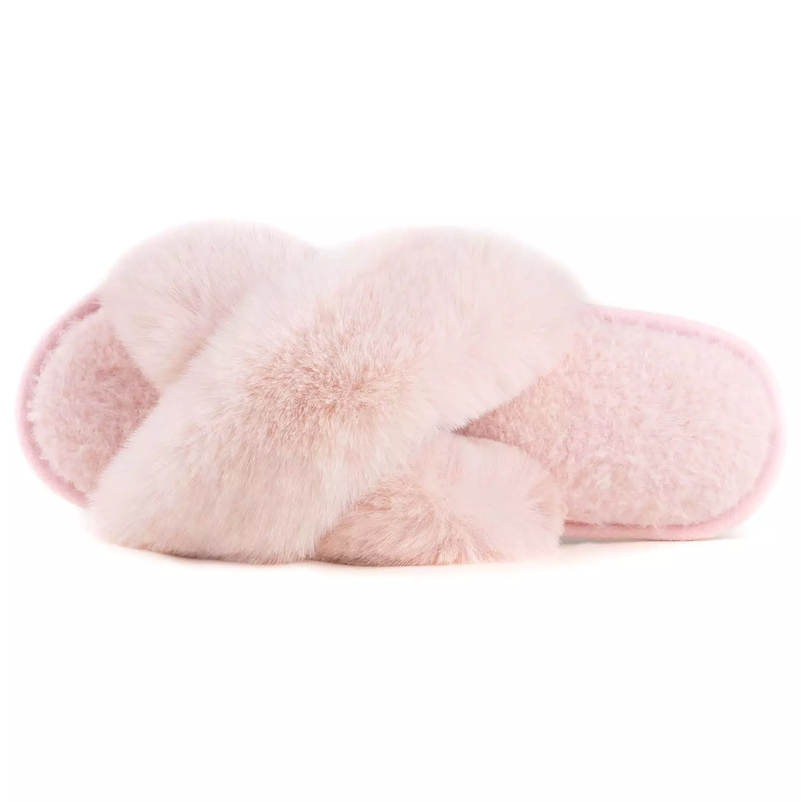 Women's Adeline Cross-Band Faux Fur Slipper