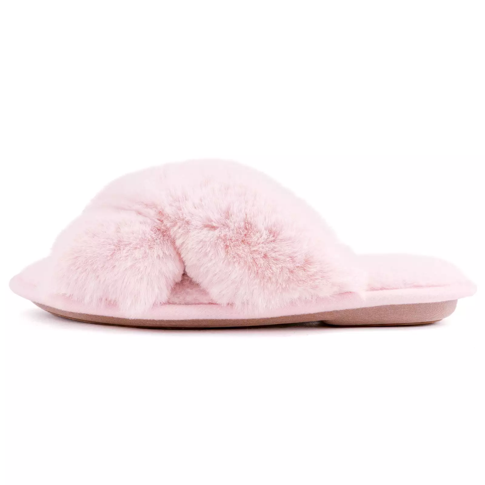 Women's Adeline Cross-Band Faux Fur Slipper