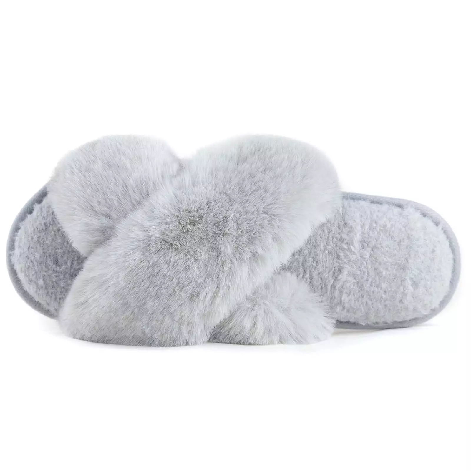 Women's Adeline Cross-Band Faux Fur Slipper