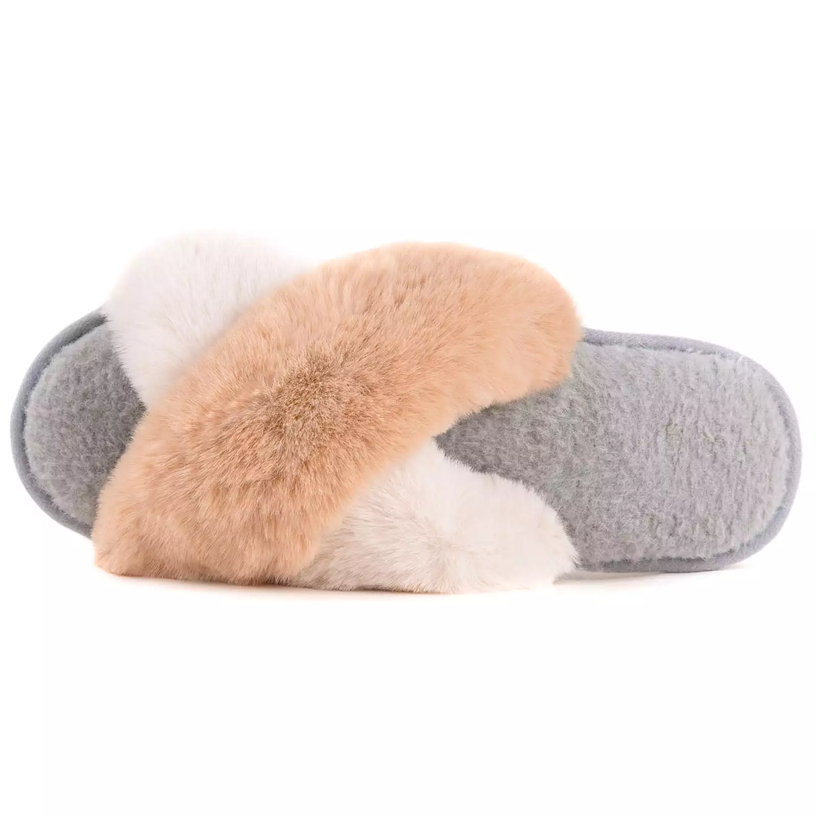 Women's Adeline Cross-Band Faux Fur Slipper