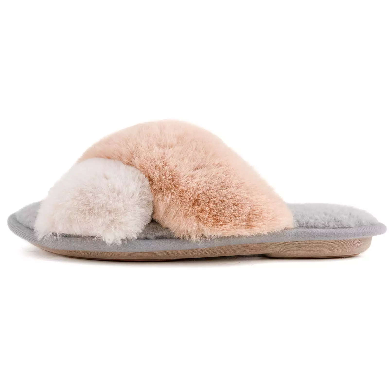 Women's Adeline Cross-Band Faux Fur Slipper