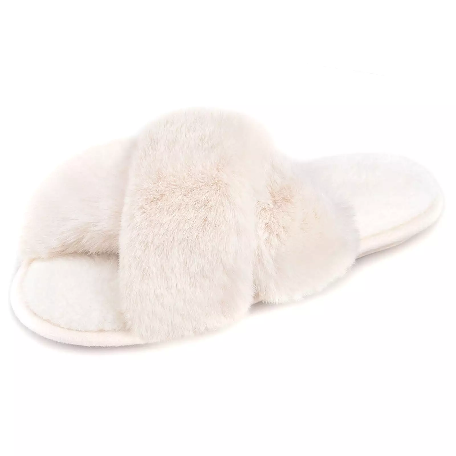 Women's Adeline Cross-Band Faux Fur Slipper