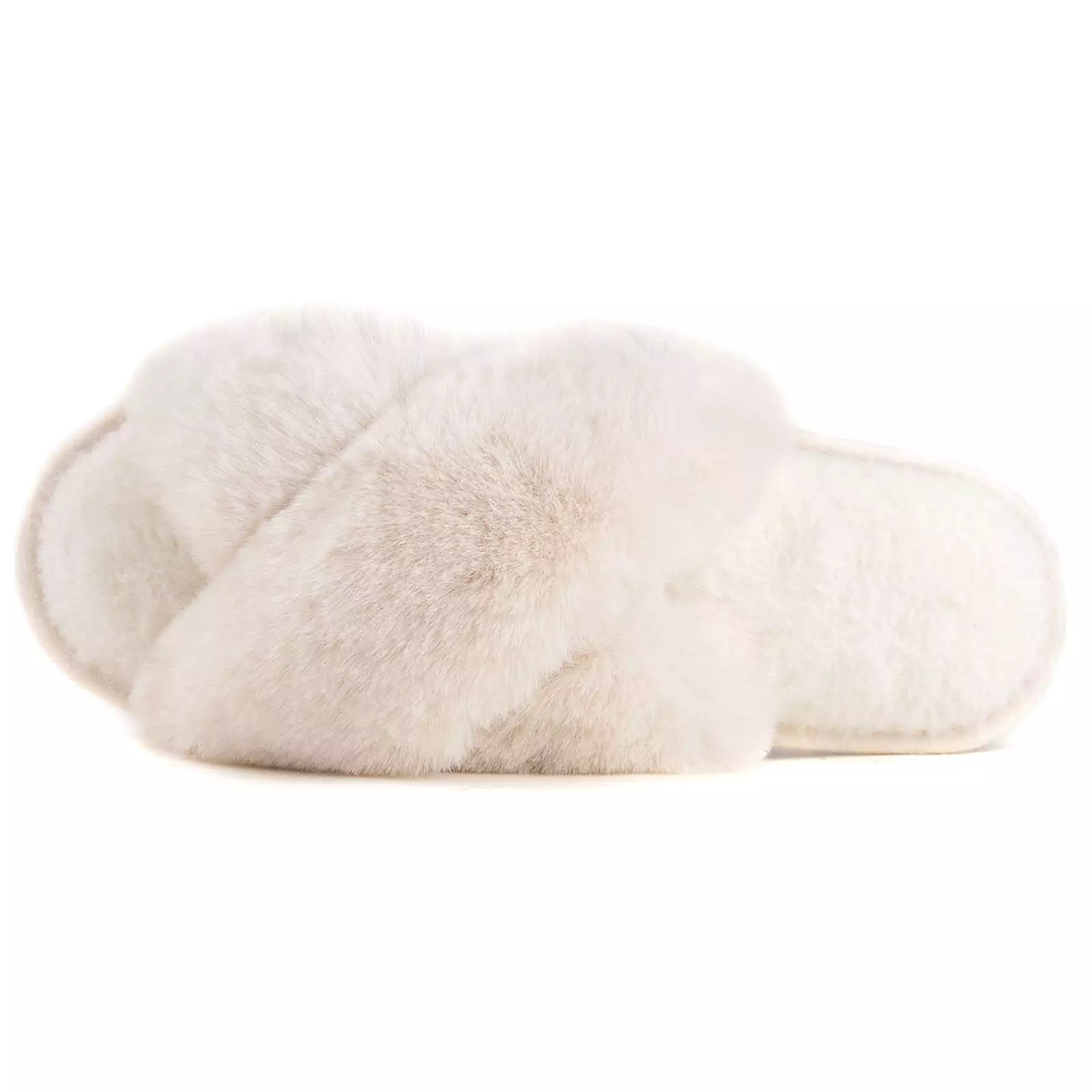 Women's Adeline Cross-Band Faux Fur Slipper