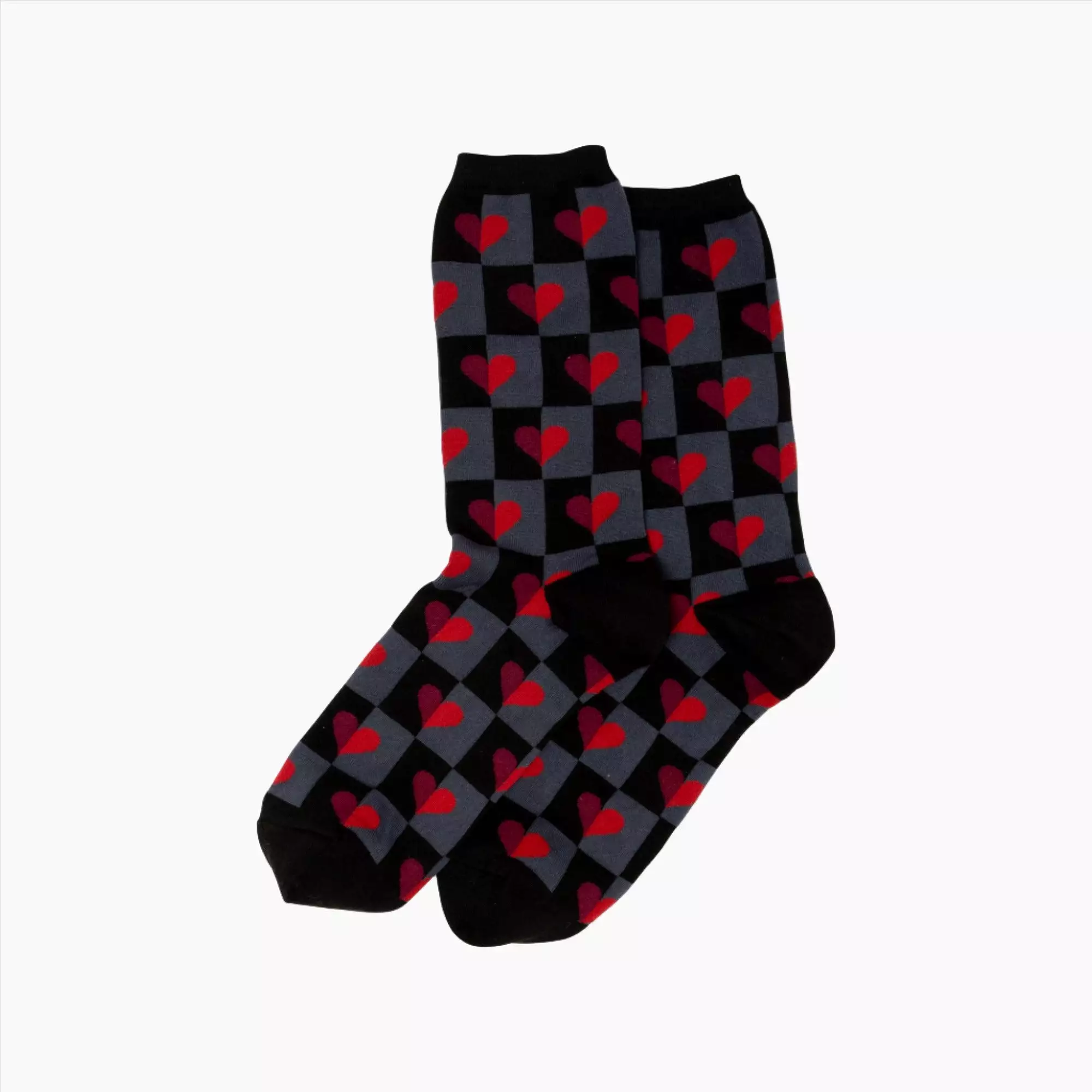 Women's Half Heart Crew Socks